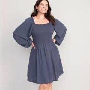 NWT smocked fit and flare dress